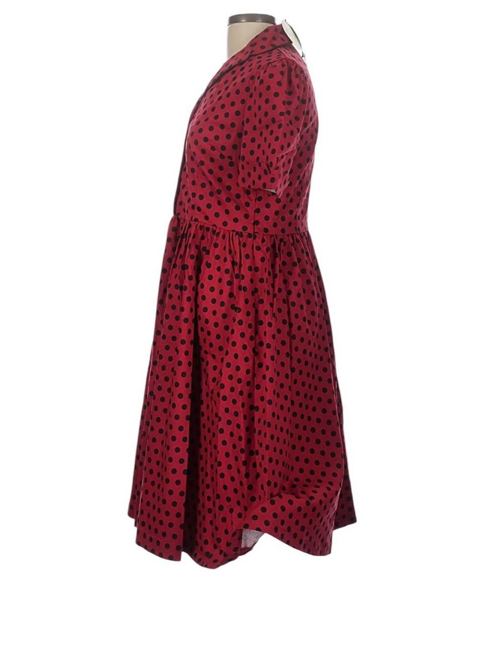 🌹 NWT Lindy Bop “Dorothy” Retro Red Polka Dot Shirt Dress – Size 10 🌹 - Picture 4 of 8